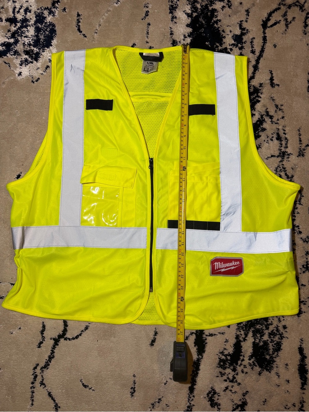 Milwaukee Hi-Vis Safety Vest - Yellow with Reflective Strips New